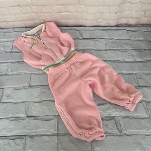 Vintage 3 piece set JOGGLES matching sets 24 mos baby outfit PINK